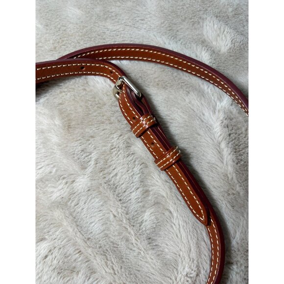 Dooney & Bourke Red Leather Crossbody Bag W/ Tassels Adjustable Strap Boutique - Picture 6 of 15